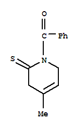 (7ci,8ci)-1-苯甲?；?3,6-二氫-4-甲基-2(1H)-吡啶硫酮結(jié)構(gòu)式_6431-26-1結(jié)構(gòu)式