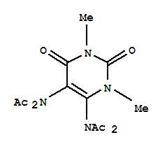 (9ci)-N,N-(1,2,3,6-四氫-1,3-二甲基-2,6-二氧代-4,5-嘧啶二基)雙[n-乙?；?乙酰胺結(jié)構(gòu)式_64589-40-8結(jié)構(gòu)式
