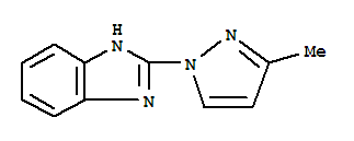 (9ci)-2-(3-甲基-1H-吡唑-1-基)-1H-苯并咪唑結構式_6488-90-0結構式