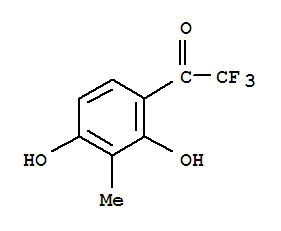 (9ci)-1-(2,4-二羥基-3-甲基苯基)-2,2,2-三氟-乙酮結(jié)構(gòu)式_65233-60-5結(jié)構(gòu)式