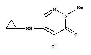 4-氯-5-(環(huán)丙基氨基)-2-甲基-3(2H)-吡嗪酮結(jié)構(gòu)式_65269-70-7結(jié)構(gòu)式