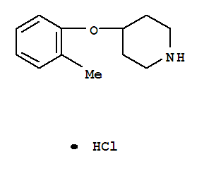 4-(2-甲基苯氧基)哌啶鹽酸鹽結(jié)構(gòu)式_65367-95-5結(jié)構(gòu)式