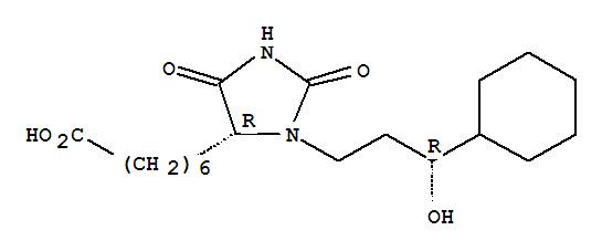 (4R)-rel-3-[(3R)-3-環(huán)己基-3-羥基丙基]-2,5-二氧代-4-咪唑烷庚酸結(jié)構(gòu)式_65705-83-1結(jié)構(gòu)式