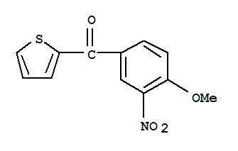 (4-甲氧基-3-硝基苯基)-(噻吩-2-基)甲酮結(jié)構(gòu)式_66938-50-9結(jié)構(gòu)式
