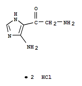 2-氨基-1-(5-氨基-1H-咪唑-4-基)乙酮雙鹽酸鹽結構式_69195-92-2結構式