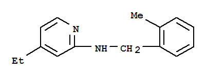 (9ci)-4-乙基-n-[(2-甲基苯基)甲基]-2-吡啶胺結構式_696585-63-4結構式