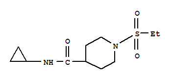 (9ci)-n-環(huán)丙基-1-(乙基磺酰基)-4-哌啶羧酰胺結構式_705959-57-5結構式