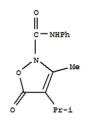 (9ci)-3-甲基-4-(1-甲基乙基)-5-氧代-n-苯基-2(5H)-異噁唑羧酰胺結構式_706803-56-7結構式