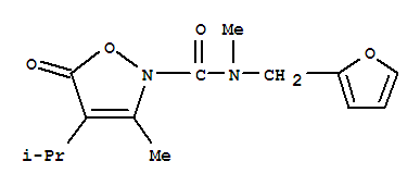  n-(2-呋喃甲基)-n,3-二甲基-4-(1-甲基乙基)-5-氧代-2(5H)-異噁唑羧酰胺結構式_706803-74-9結構式