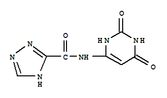 (9ci)-n-(1,2,3,6-四氫-2,6-二氧代-4-嘧啶)-1H-1,2,4-噻唑-3-羧酰胺結(jié)構(gòu)式_709018-26-8結(jié)構(gòu)式
