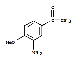 (9ci)-1-(3-氨基-4-甲氧基苯基)-2,2,2-三氟-乙酮結(jié)構(gòu)式_709637-13-8結(jié)構(gòu)式