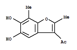 (9ci)-1-(5,6-二羥基-2,7-二甲基-3-苯并呋喃)-乙酮結構式_709640-99-3結構式