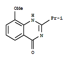 (9ci)-8-甲氧基-2-(1-甲基乙基)-4(1H)-喹唑啉酮結構式_71182-27-9結構式