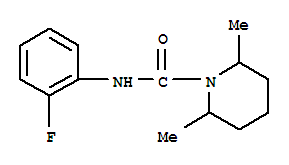 (9ci)-n-(2-氟苯基)-2,6-二甲基-1-哌啶羧酰胺結(jié)構(gòu)式_712302-12-0結(jié)構(gòu)式