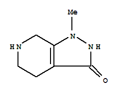 (9ci)-4,5,6,7-四氫-1-甲基-1H-吡唑并[3,4-c]吡啶-3-醇結(jié)構(gòu)式_71233-24-4結(jié)構(gòu)式
