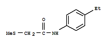 (9ci)-n-(4-乙基苯基)-2-(甲基硫代)-乙酰胺結(jié)構(gòu)式_714262-82-5結(jié)構(gòu)式