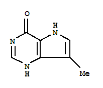 (9ci)-1,5-二氫-7-甲基-4H-吡咯并[3,2-d]嘧啶-4-酮結(jié)構(gòu)式_71435-37-5結(jié)構(gòu)式