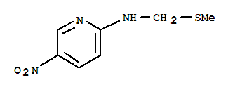 (9ci)-n-[(甲基硫代)甲基]-5-硝基-2-吡啶胺結(jié)構(gòu)式_71473-69-3結(jié)構(gòu)式