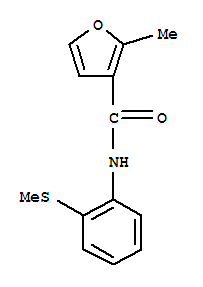 (9ci)-2-甲基-n-[2-(甲基硫代)苯基]-3-呋喃羧酰胺結構式_717854-49-4結構式
