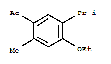 (5ci)-4-乙氧基-5-異丙基-2-甲基-苯乙酮結(jié)構(gòu)式_717909-96-1結(jié)構(gòu)式