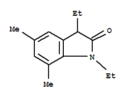(9ci)-1,3-二乙基-1,3-二氫-5,7-二甲基-2H-吲哚-2-酮結構式_720714-83-0結構式