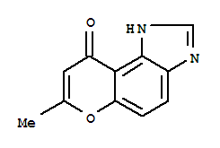 (9CI)-7-甲基-吡喃并[3,2-e]苯并咪唑-9(1H)-酮結構式_72435-16-6結構式