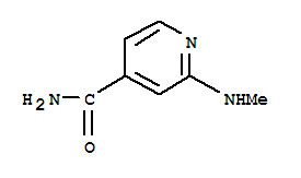 2-(甲基氨基)異煙酰胺結構式_727383-57-5結構式