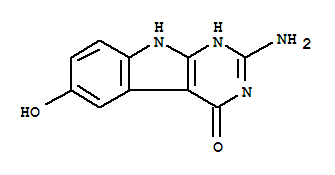 (9ci)-2-氨基-1,9-二氫-6-羥基-4H-嘧啶并[4,5-b]吲哚-4-酮結(jié)構(gòu)式_728880-57-7結(jié)構(gòu)式