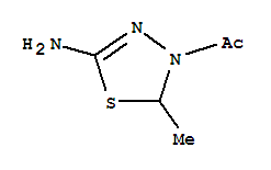 1-(5-氨基-2-甲基-[1,3,4]噻二唑-3-基)-乙酮結(jié)構(gòu)式_72926-03-5結(jié)構(gòu)式