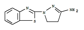 (9ci)-1-(2-苯并噻唑)-4,5-二氫-1H-吡唑-3-胺結構式_73031-62-6結構式