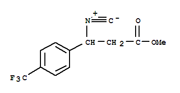 3-異氰基-3-(4-三氟甲基苯基)丙酸甲酯結(jié)構(gòu)式_730971-48-9結(jié)構(gòu)式
