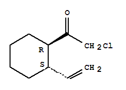 反式-(9ci)-2-氯-1-(2-乙烯環(huán)己基)-乙酮結(jié)構(gòu)式_73193-07-4結(jié)構(gòu)式