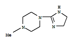 (9ci)-1-(4,5-二氫-1H-咪唑-2-基)-4-甲基-哌嗪結(jié)構(gòu)式_732204-71-6結(jié)構(gòu)式