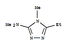 (9ci)-5-乙基-n,n,4-三甲基-4H-1,2,4-噻唑-3-胺結(jié)構(gòu)式_733698-87-8結(jié)構(gòu)式