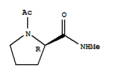 (r)-(9ci)-1-乙酰基-n-甲基-2-吡咯烷羧酰胺結(jié)構(gòu)式_73462-80-3結(jié)構(gòu)式