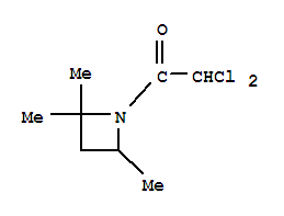 (9ci)-1-(二氯乙?；?-2,2,4-三甲基-氮雜丁烷結(jié)構(gòu)式_73512-39-7結(jié)構(gòu)式