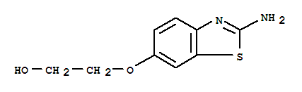 2-[(2-氨基-6-苯并噻唑)氧基]-乙醇(9ci)結(jié)構(gòu)式_73532-98-6結(jié)構(gòu)式