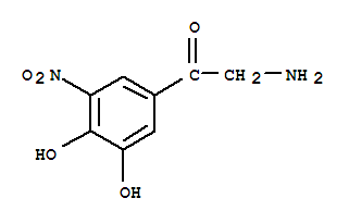 (9ci)-2-氨基-1-(3,4-二羥基-5-硝基苯基)-乙酮結(jié)構(gòu)式_736900-62-2結(jié)構(gòu)式