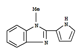 (9ci)-1-甲基-2-(1H-吡咯-2-基)-1H-苯并咪唑結(jié)構(gòu)式_73725-25-4結(jié)構(gòu)式