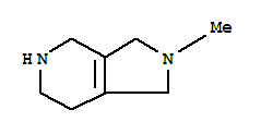 (9ci)-2,3,4,5,6,7-六氫-2-甲基-1H-吡咯并[3,4-c]吡啶結構式_738553-39-4結構式