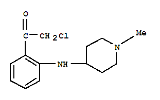 2-氯-1-[2-[(1-甲基-4-哌啶基)氨基]苯基]-乙酮結構式_740051-85-8結構式