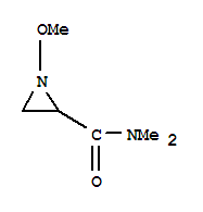 反式-(9ci)-1-甲氧基-N,N-二甲基-2-氮丙啶羧酰胺結(jié)構(gòu)式_74016-51-6結(jié)構(gòu)式