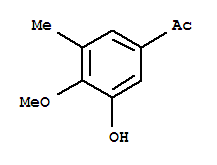 (9ci)-1-(3-羥基-4-甲氧基-5-甲基苯基)-乙酮結(jié)構(gòu)式_741264-99-3結(jié)構(gòu)式