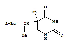 (9ci)-5-(1,3-二甲基丁基)-5-乙基二氫-2,4(1H,3h)-嘧啶二酮結(jié)構(gòu)式_741612-55-5結(jié)構(gòu)式