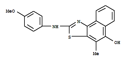 2-[(4-甲氧基苯基)氨基]-4-甲基-萘并[1,2-d]噻唑-5-醇結(jié)構(gòu)式_742014-22-8結(jié)構(gòu)式