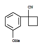 1-(3-甲氧基苯基)環(huán)丁烷甲腈結(jié)構(gòu)式_74205-15-5結(jié)構(gòu)式