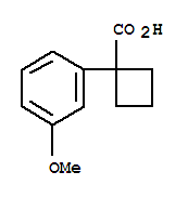 1-(3-甲氧基苯基)環(huán)丁烷羧酸結(jié)構(gòu)式_74205-43-9結(jié)構(gòu)式