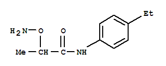 (9CI)-2-(氨基氧基)-N-(4-乙基苯基)-丙酰胺結構式_742638-13-7結構式