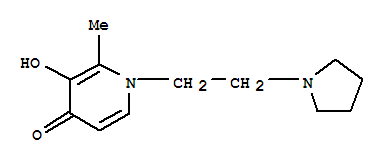 (9ci)-3-羥基-2-甲基-1-[2-(1-吡咯烷)乙基]-4(1H)-吡啶酮結(jié)構(gòu)式_742685-28-5結(jié)構(gòu)式
