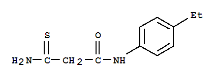(9CI)-3-氨基-N-(4-乙基苯基)-3-硫氧代-丙酰胺結構式_744227-10-9結構式
